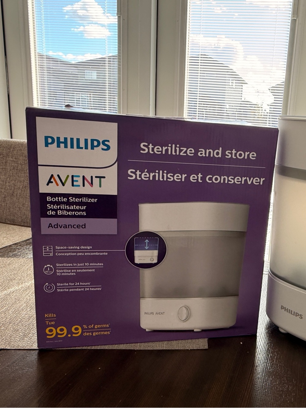 Philips AVENT Advanced White Bottle Sterilizer - Sterilize & Store